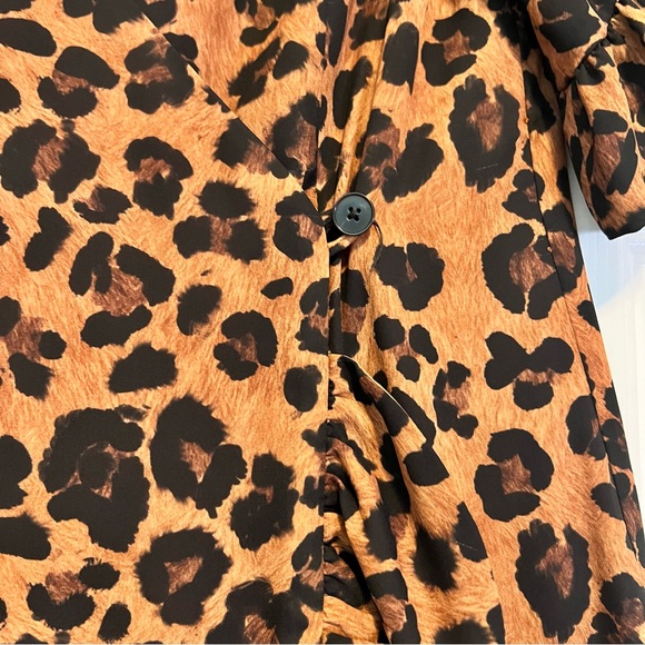 Gianni Bini Leopard V-Neck Tunic/Dress Small Wrap dress - Picture 8 of 13